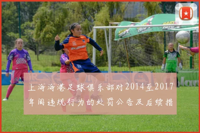 上海海港足球俱乐部对2014至2017年间违规行为的处罚公告及后续措施说明