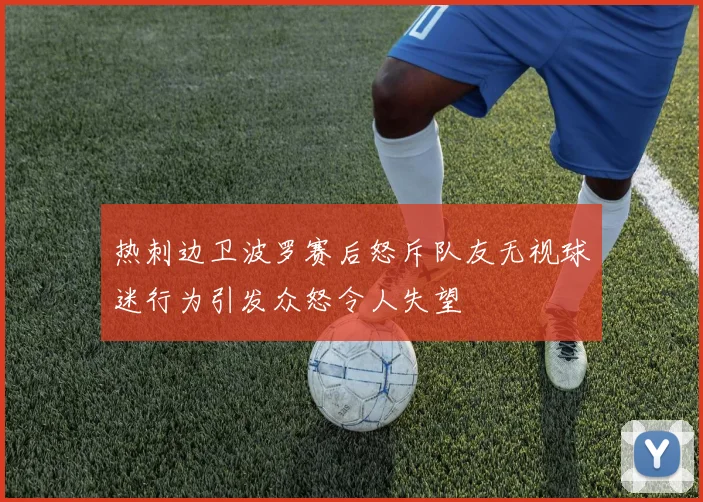 热刺边卫波罗赛后怒斥队友无视球迷行为引发众怒令人失望